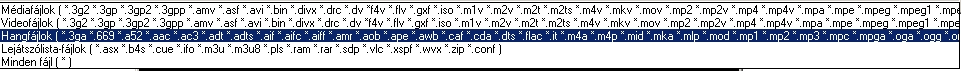 VLC formátumok